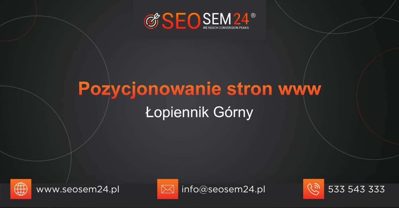 Pozycjonowanie stron www Łopiennik Górny