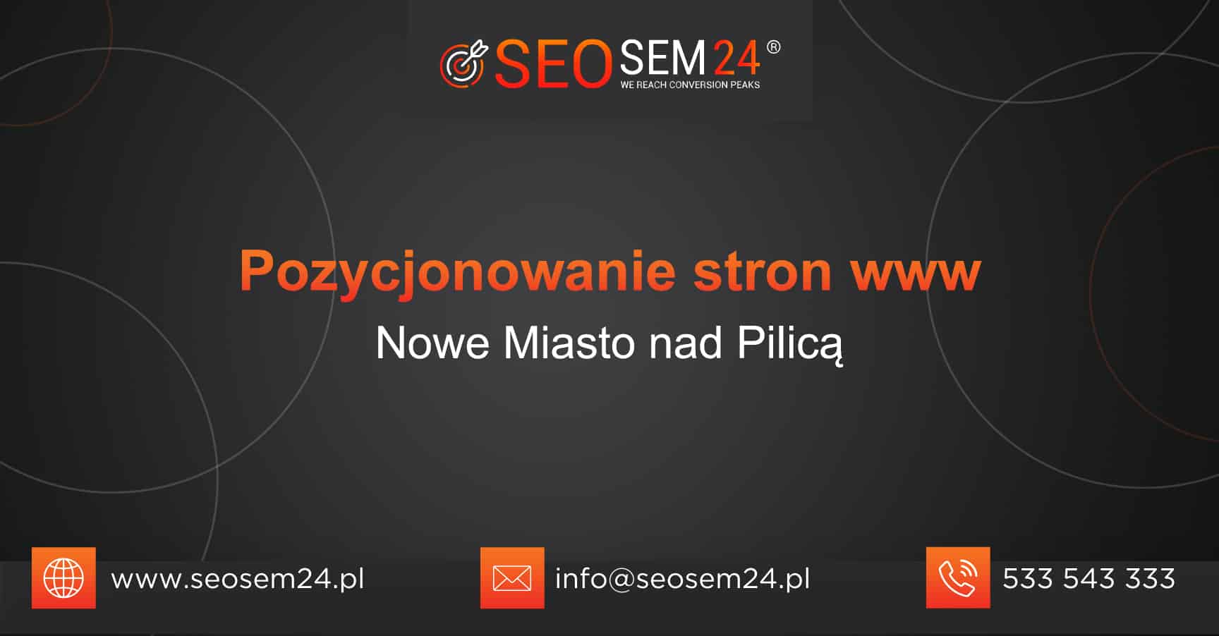 Pozycjonowanie stron www Nowe Miasto nad Pilicą