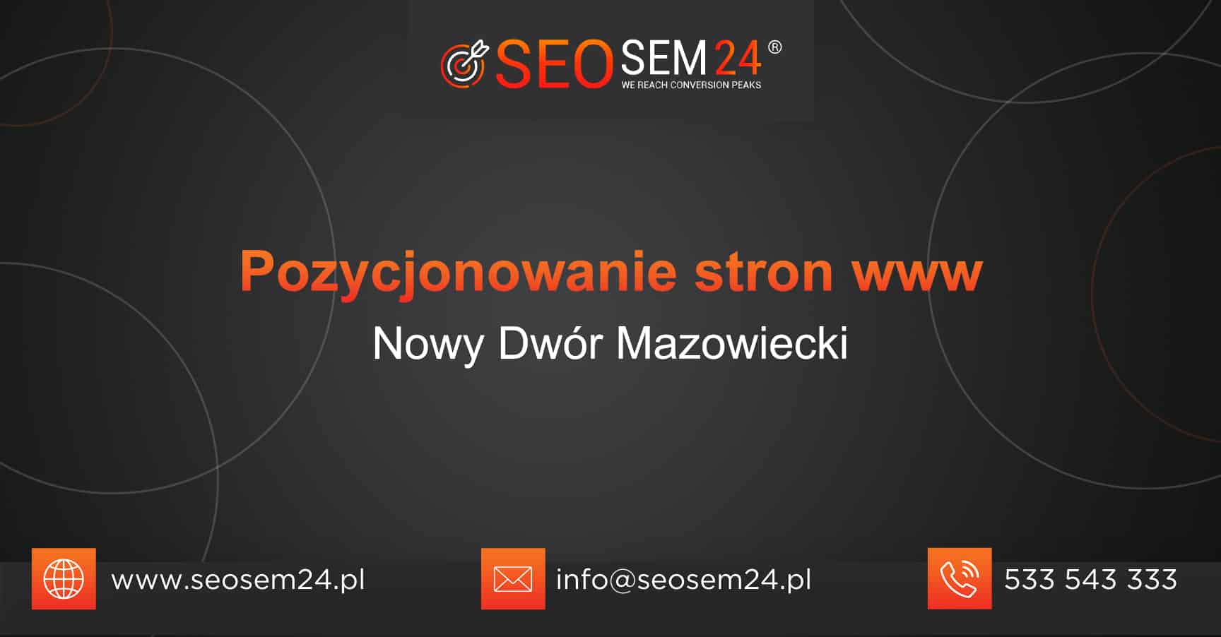 Pozycjonowanie stron www Nowy Dwór Mazowiecki