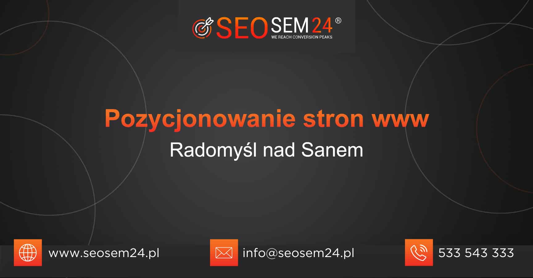 Pozycjonowanie stron www Radomyśl nad Sanem