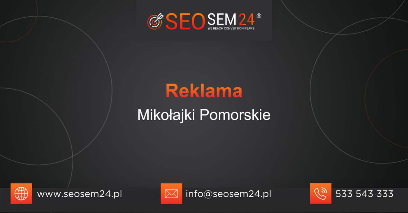 Reklama Mikołajki Pomorskie