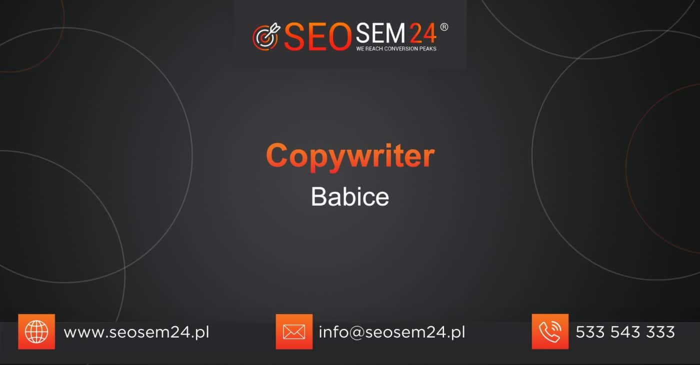 Copywriter Babice