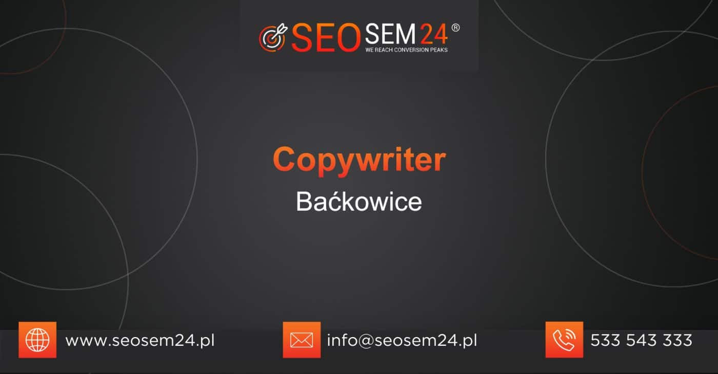 Copywriter Baćkowice