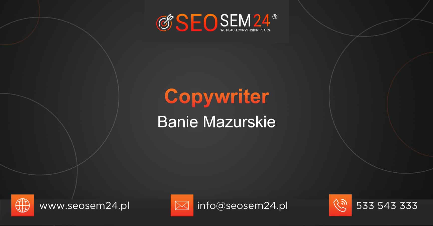 Copywriter Banie Mazurskie