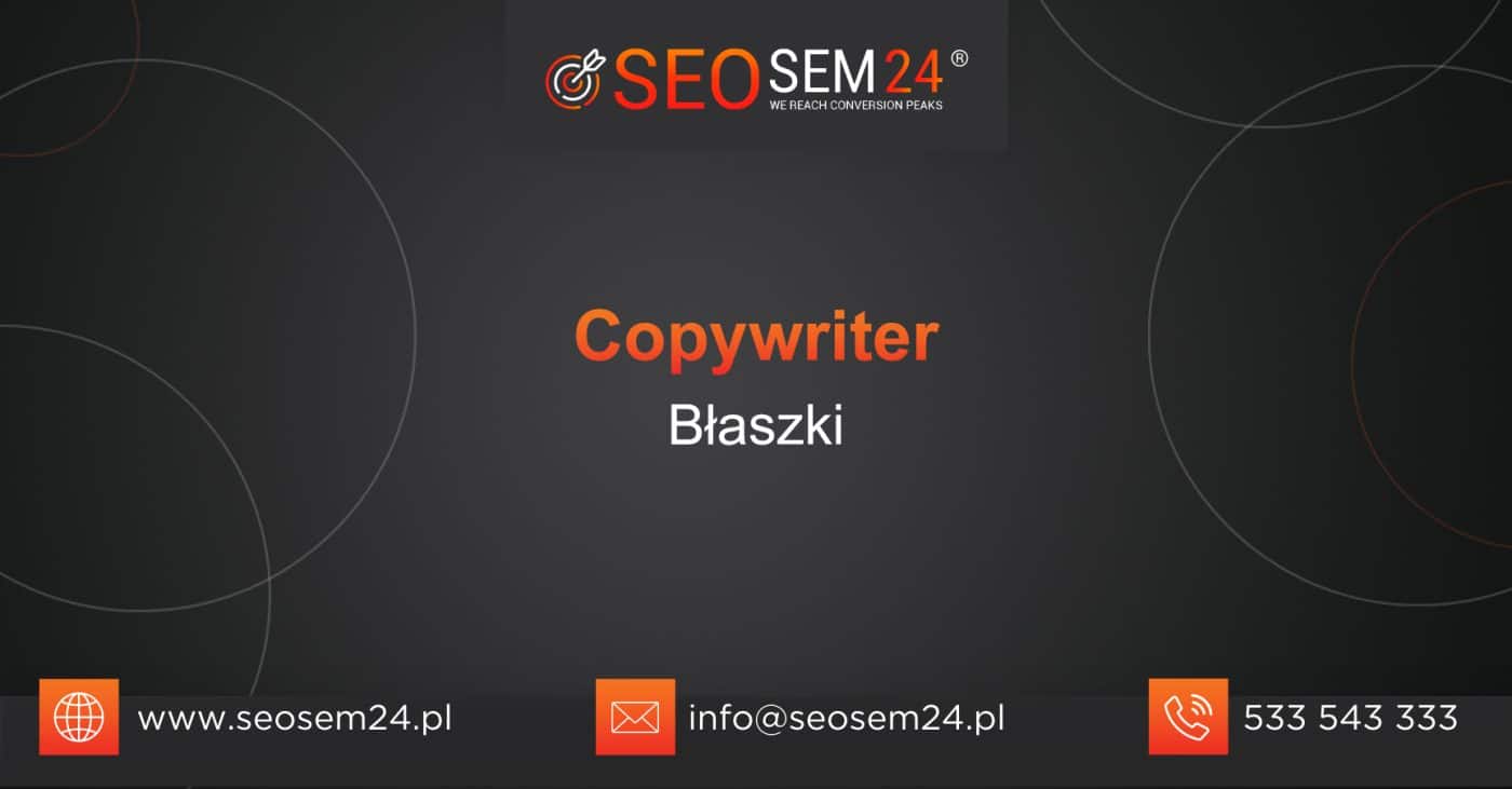 Copywriter Błaszki