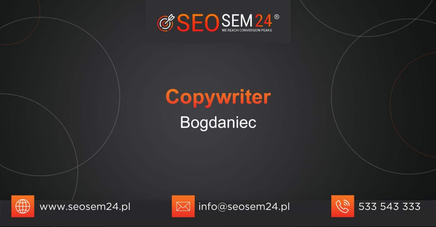 Copywriter Bogdaniec