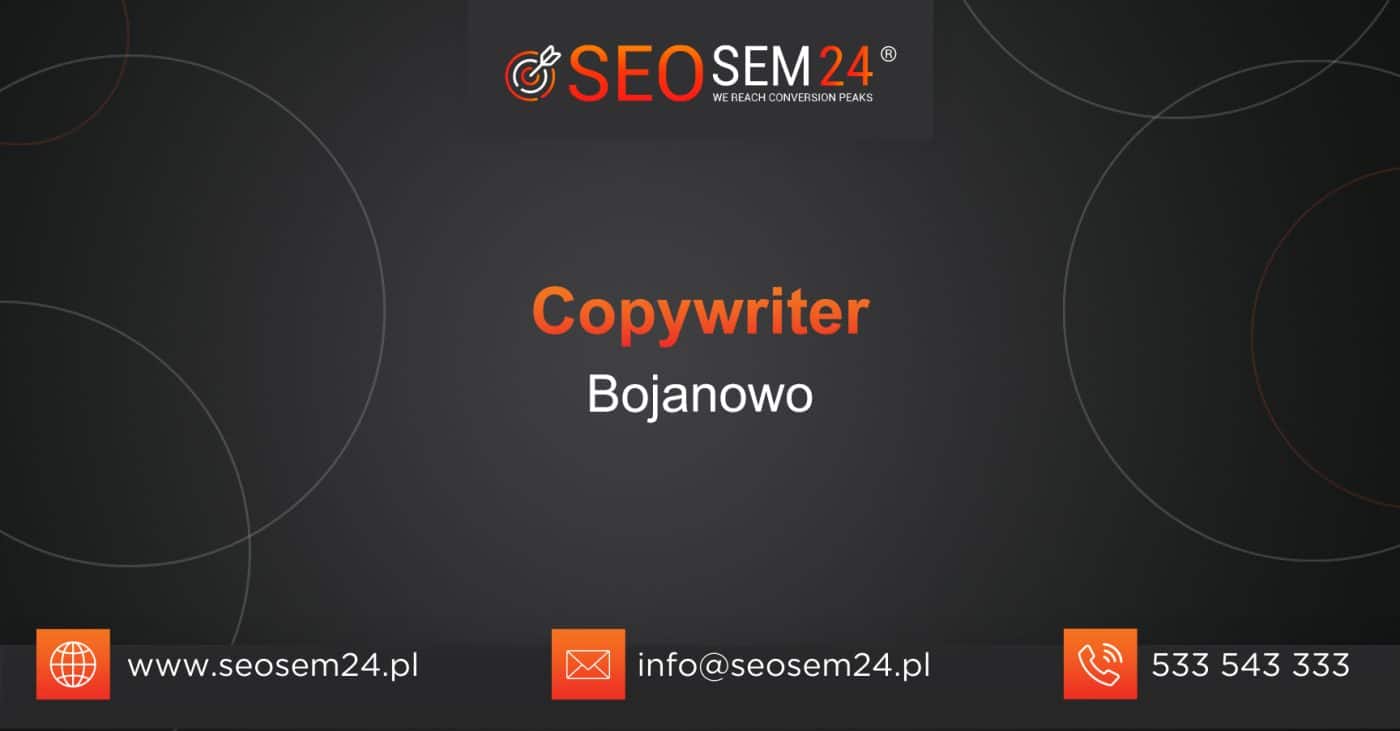 Copywriter Bojanowo