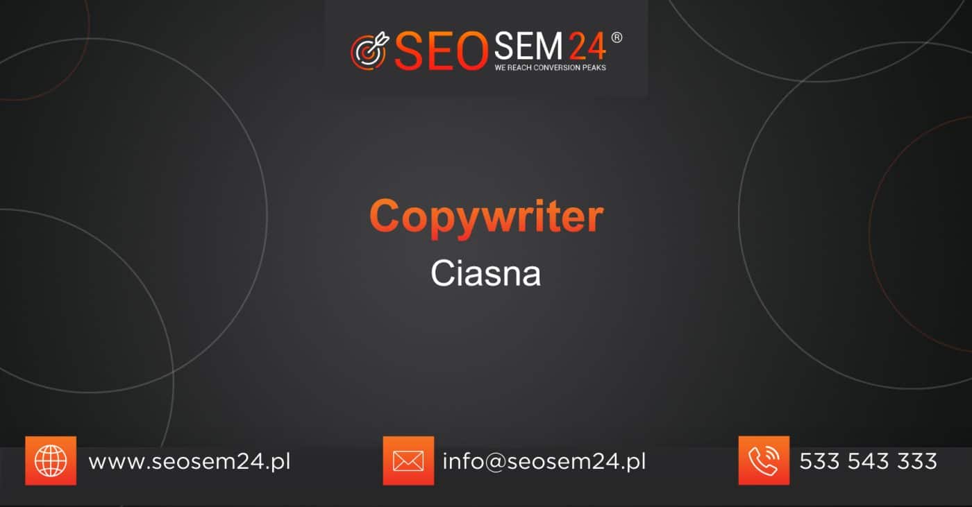 Copywriter Ciasna