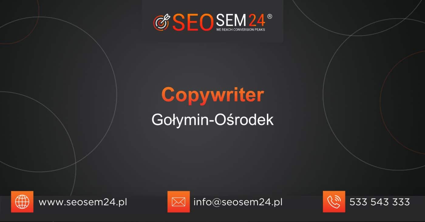 Copywriter Gołymin-Ośrodek