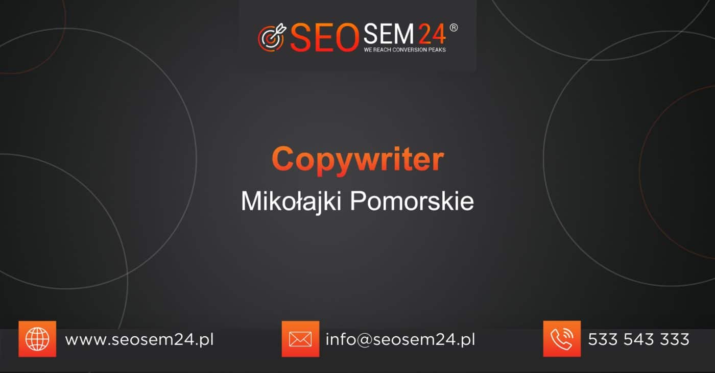 Copywriter Mikołajki Pomorskie