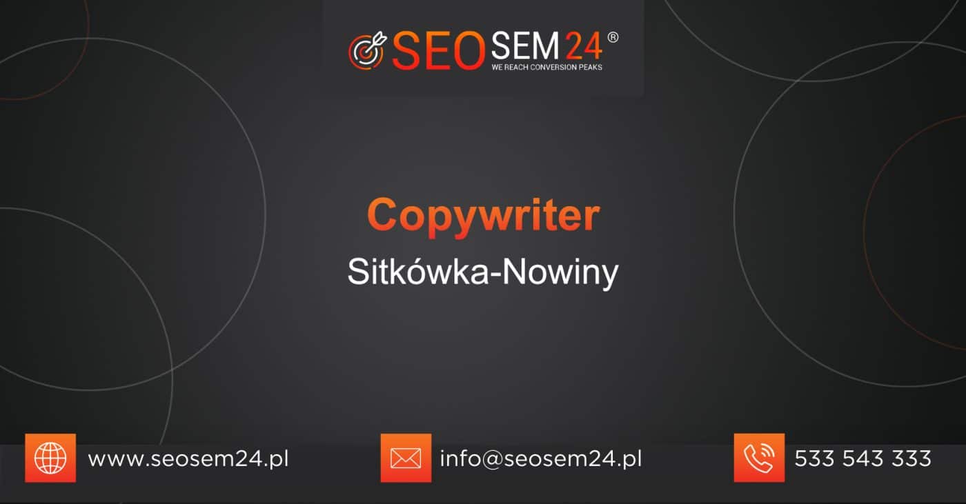 Copywriter Sitkówka-Nowiny