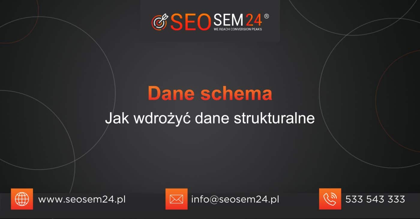 Dane schema Jak wdrożyć dane strukturalne