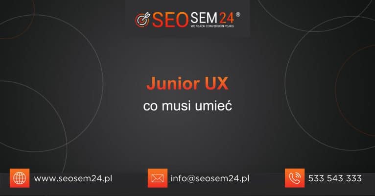 Junior UX co musi umieć