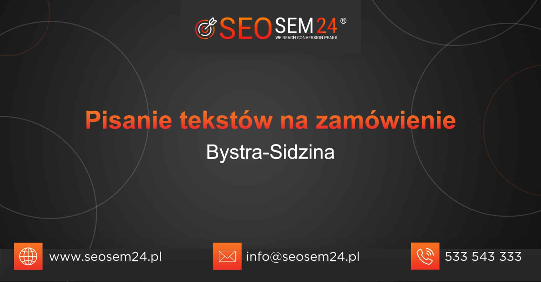 Pisanie tekstów na zamówienie Bystra-Sidzina