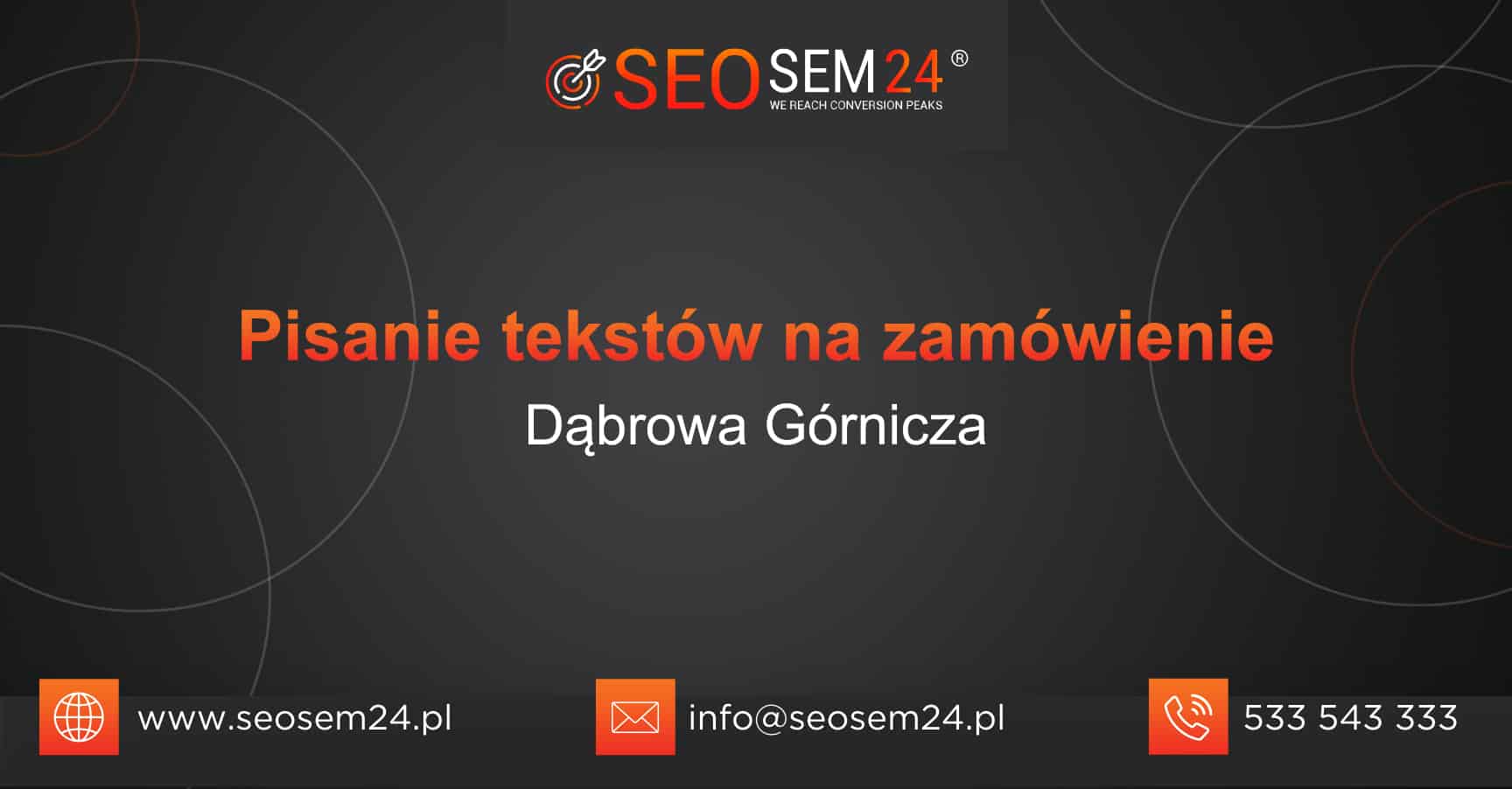 Pisanie tekstów na zamówienie Dąbrowa Górnicza