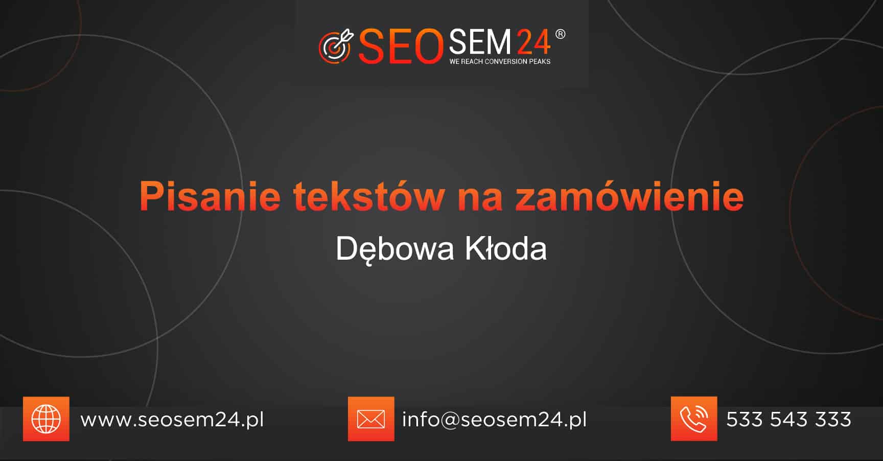 Pisanie tekstów na zamówienie Dębowa Kłoda