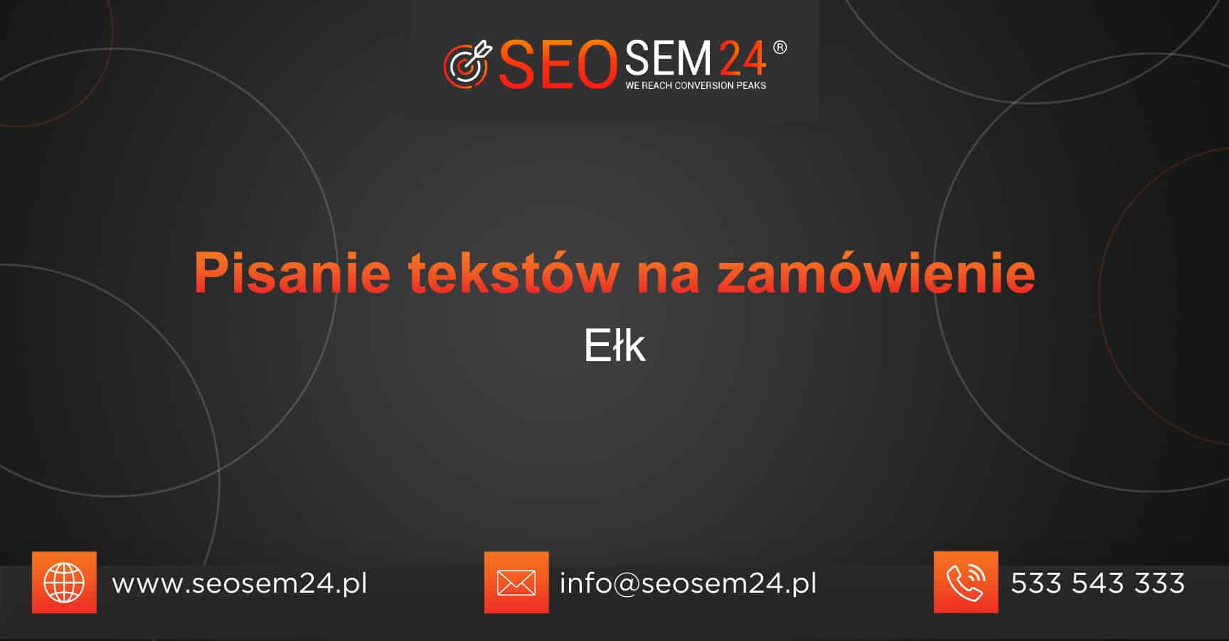 Pisanie tekstów na zamówienie Ełk