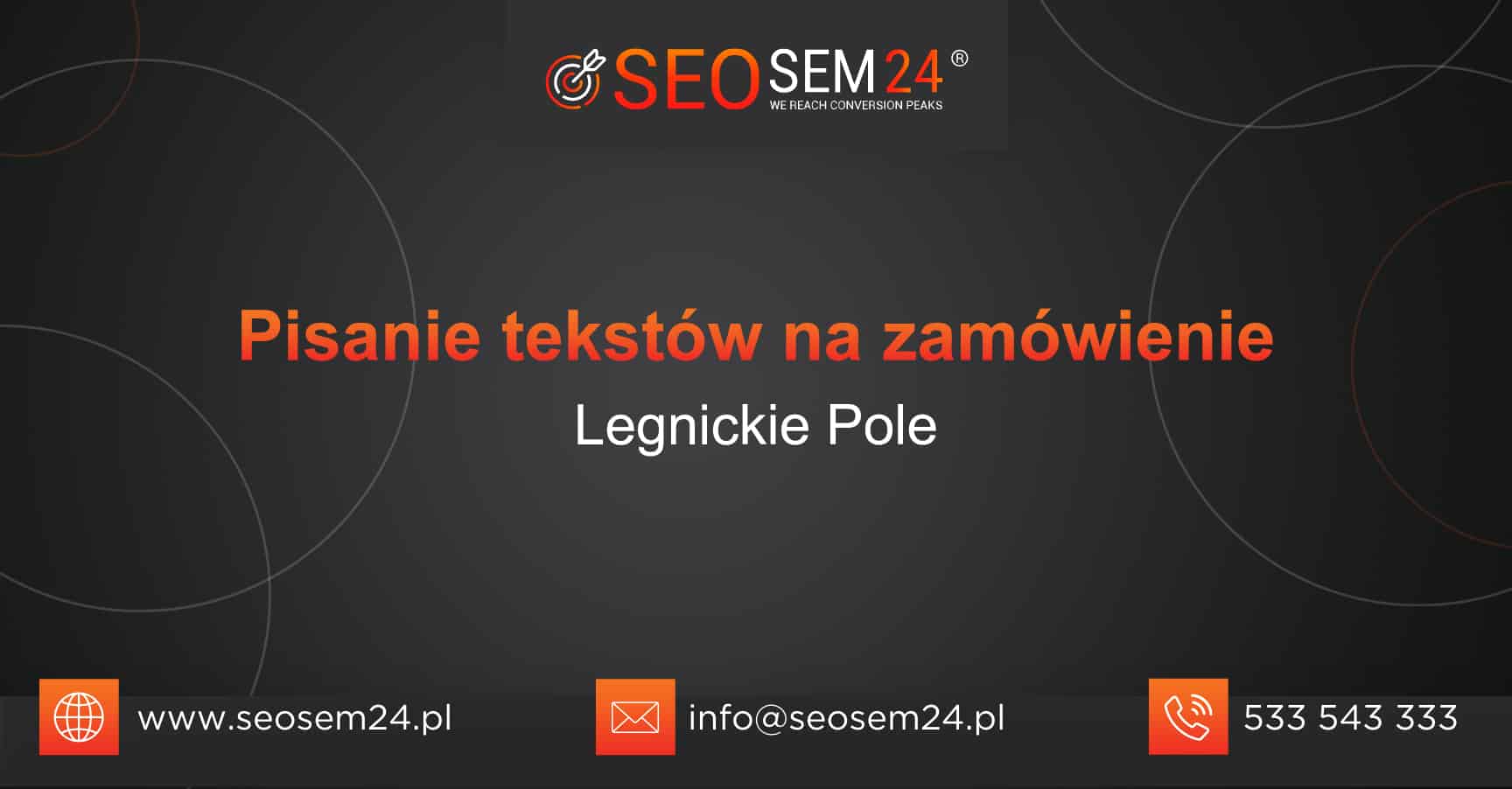 Pisanie tekstów na zamówienie Legnickie Pole