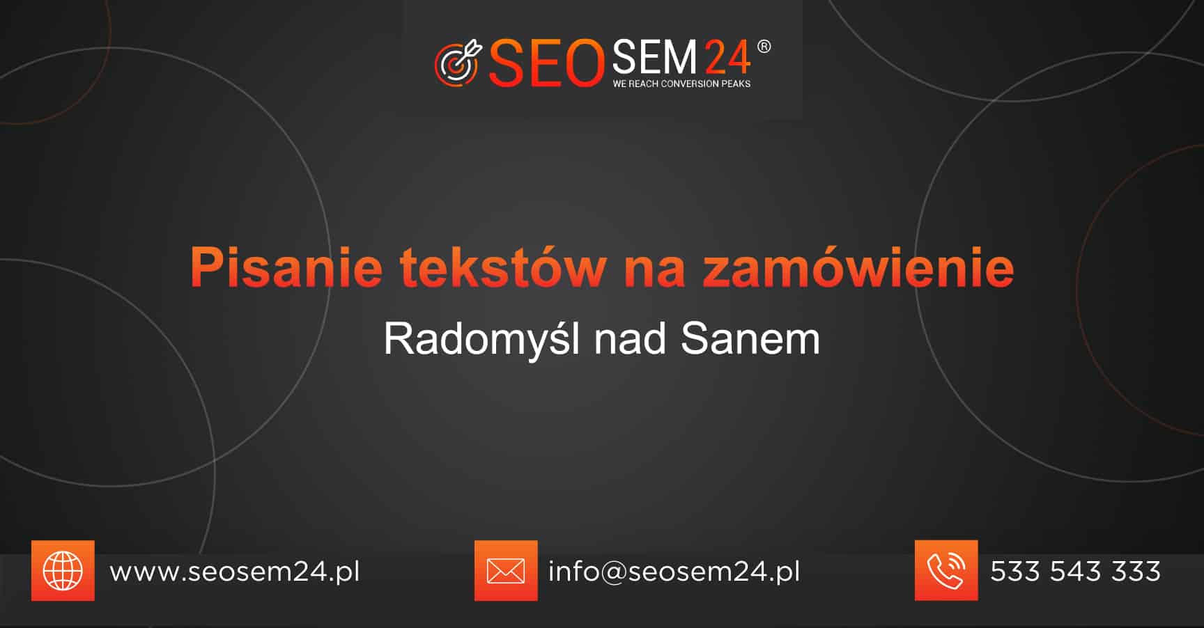 Pisanie tekstów na zamówienie Radomyśl nad Sanem