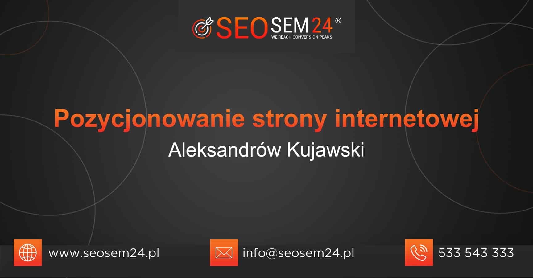 Pozycjonowanie strony internetowej Aleksandrów Kujawski