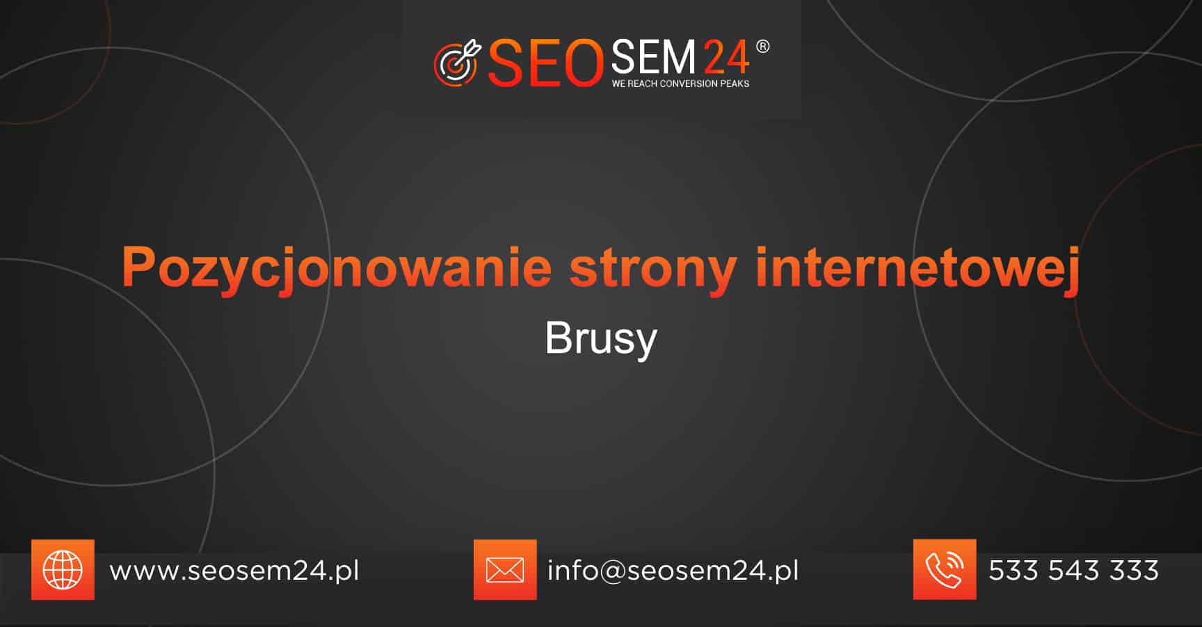 Pozycjonowanie strony internetowej Brusy