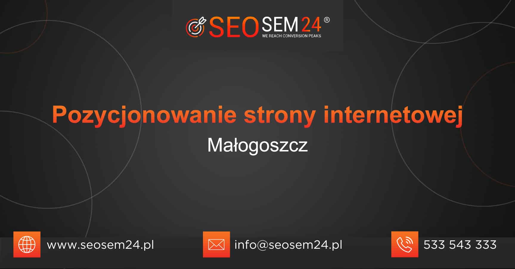 Pozycjonowanie strony internetowej Małogoszcz