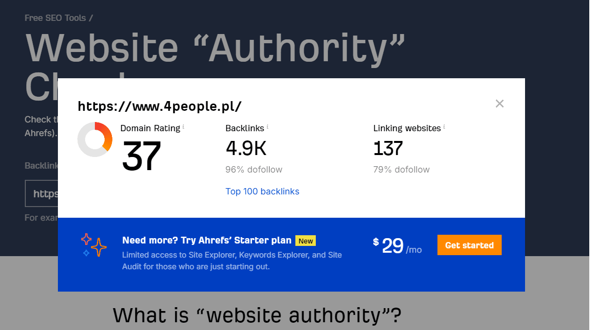 Ranking agencji SEO - Najlepsza agencja SEO - 4people DA