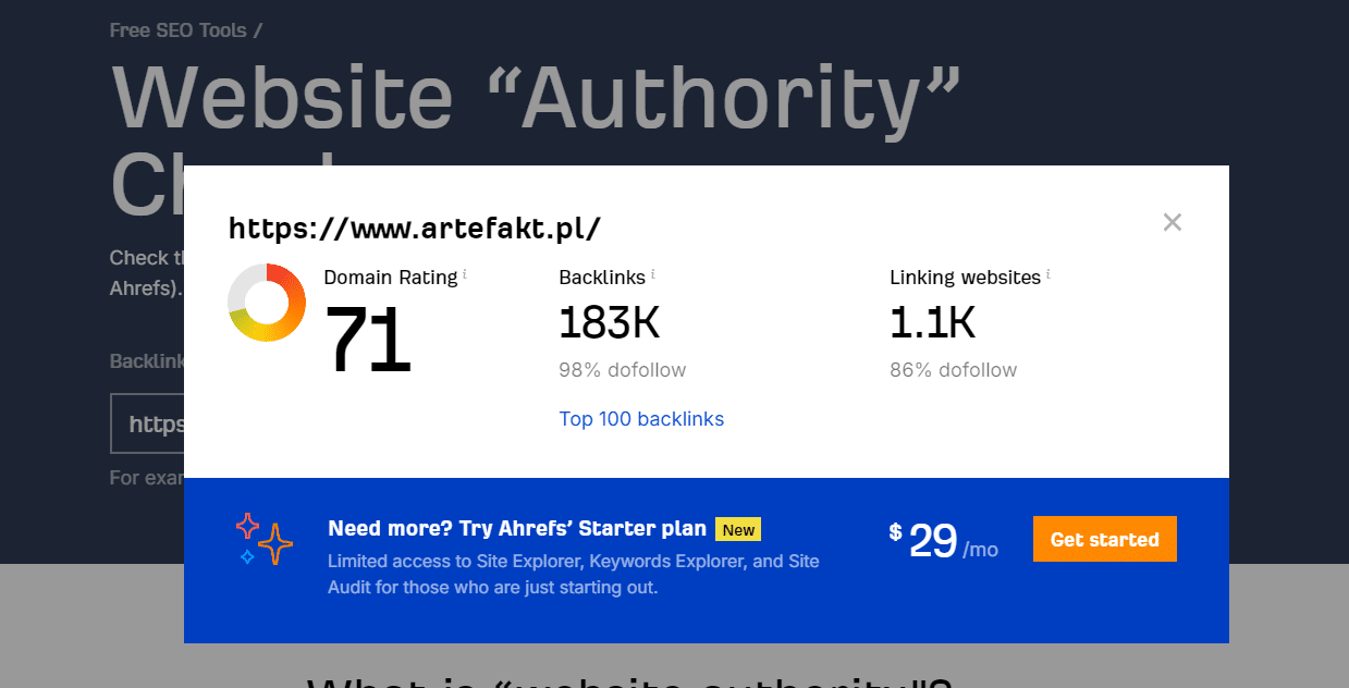 Ranking agencji SEO - Najlepsza agencja SEO - Artefakt DA