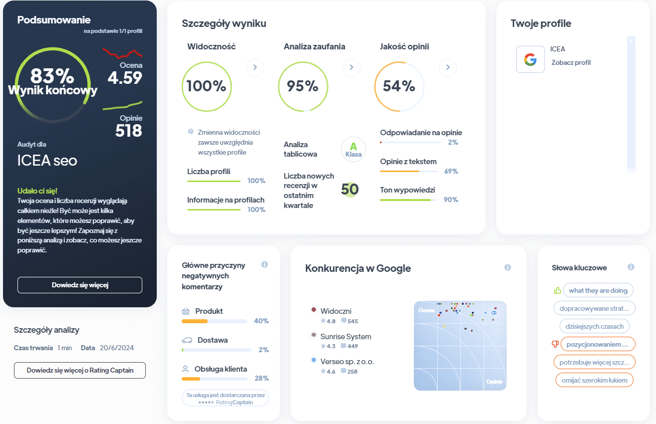 Ranking agencji SEO - Najlepsza agencja SEO - Icea RA