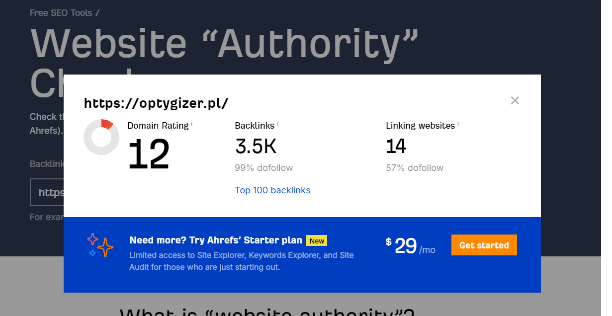 Ranking agencji SEO - Najlepsza agencja SEO - Optygizer DA