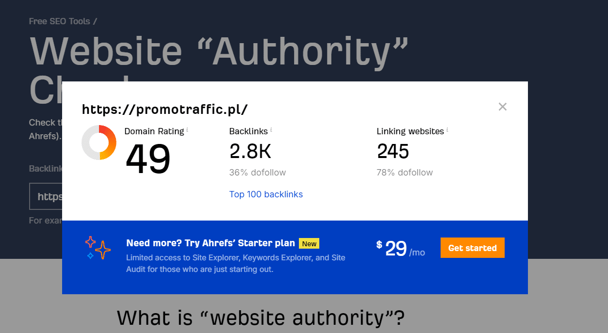 Ranking agencji SEO - Najlepsza agencja SEO - Promotraffic DA