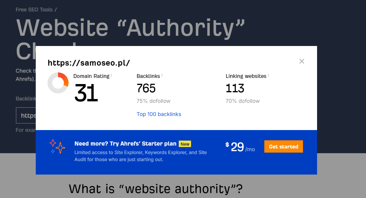 Ranking agencji SEO - Najlepsza agencja SEO - Samoseo DA