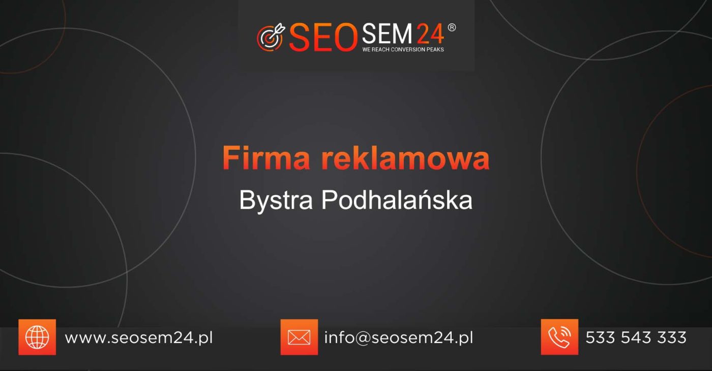 Firma reklamowa Bystra Podhalańska