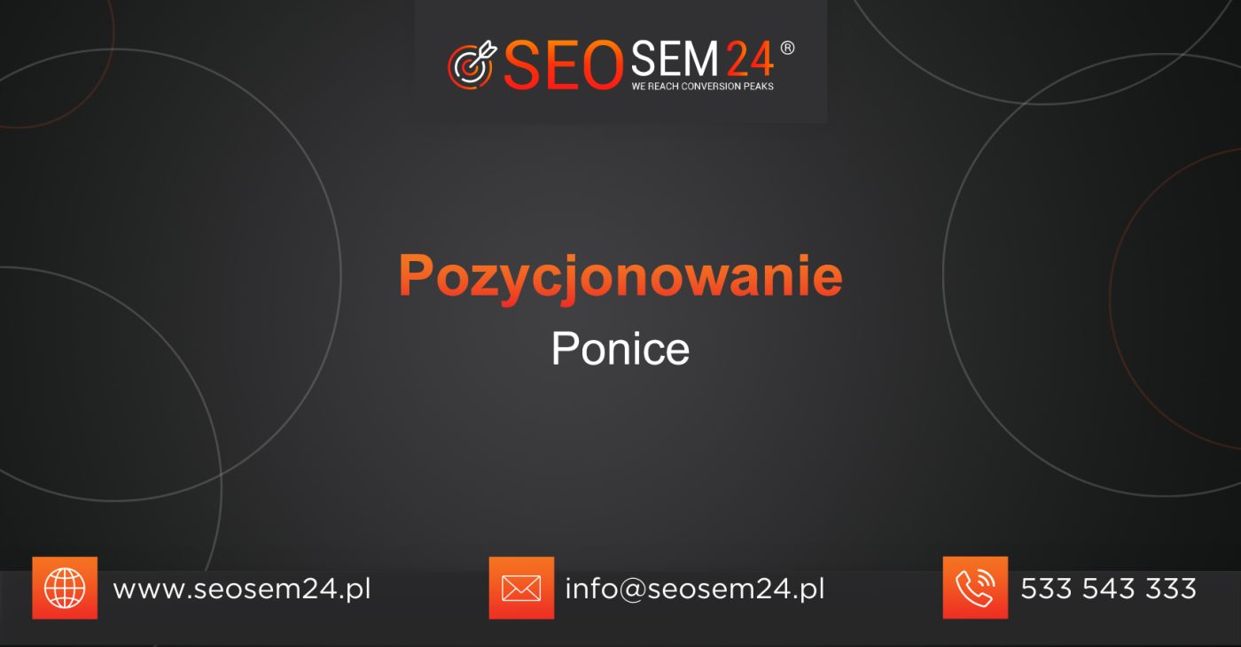 Pozycjonowanie Ponice