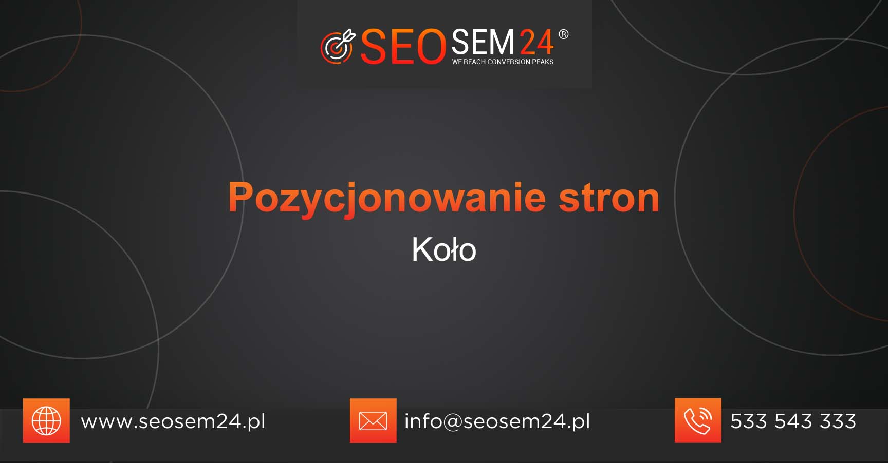 Pozycjonowanie stron Koło