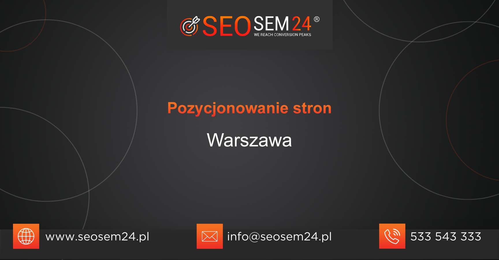 Pozycjonowanie stron Warszawa