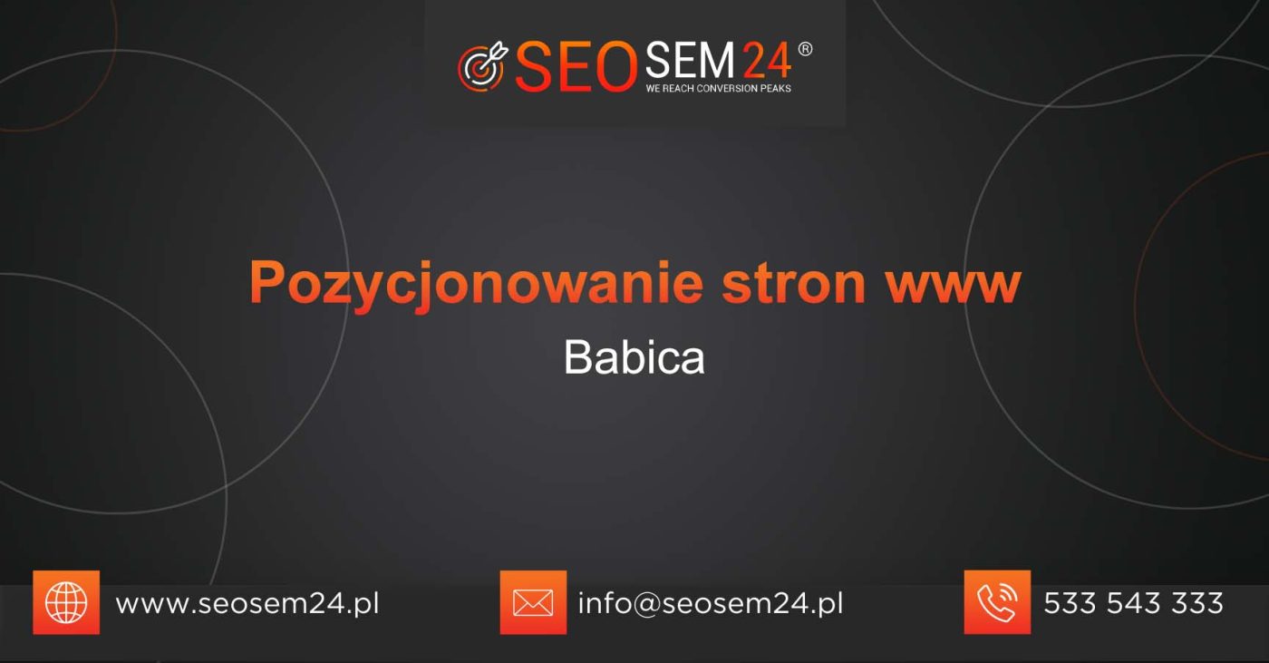 Pozycjonowanie stron www Babica