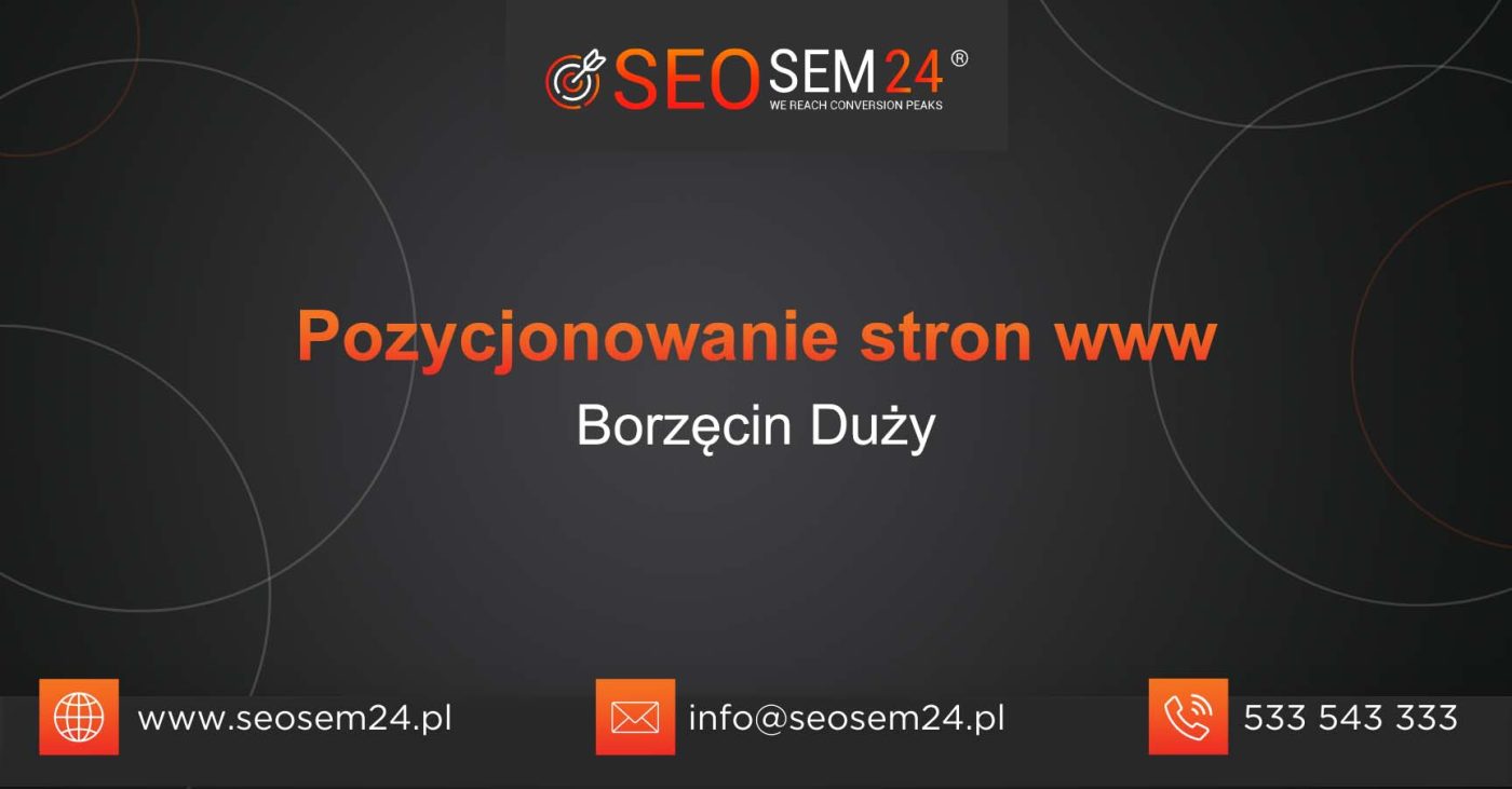 Pozycjonowanie stron www Borzęcin Duży