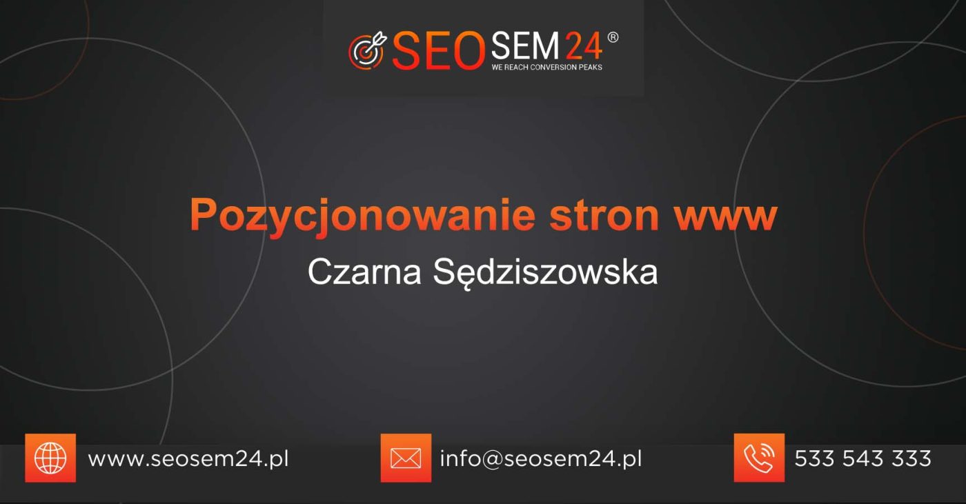 Pozycjonowanie stron www Czarna Sędziszowska