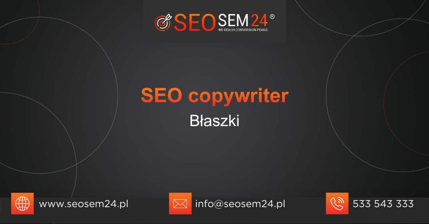 SEO copywriter Błaszki