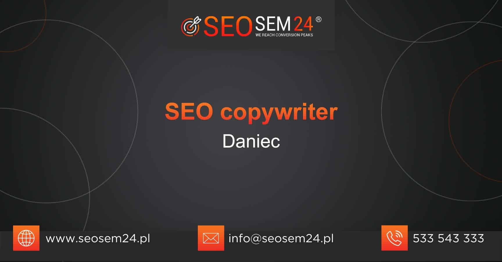 SEO copywriter Daniec