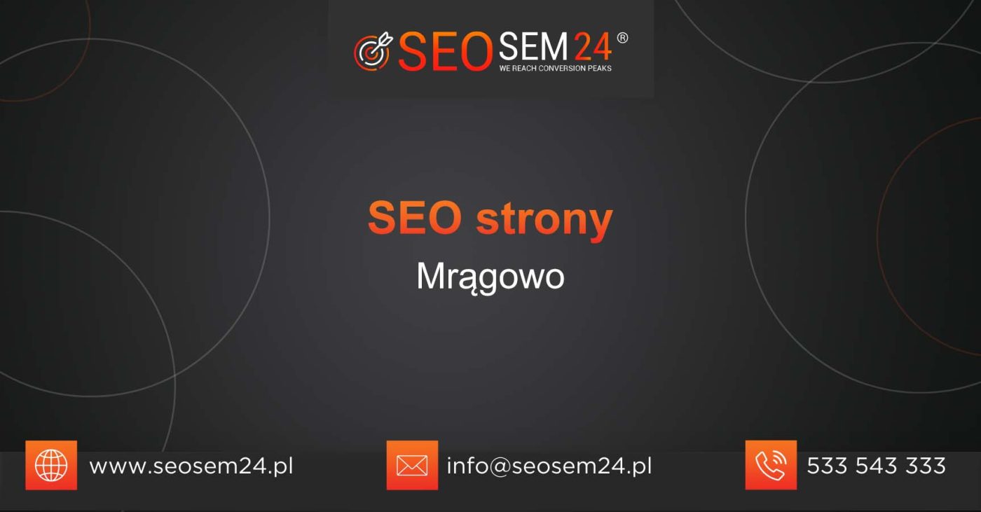 SEO strony Mrągowo