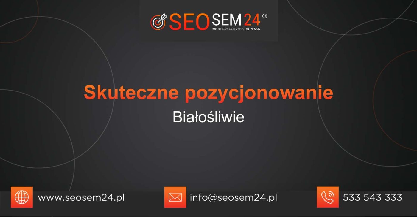 Skuteczne pozycjonowanie Białośliwie