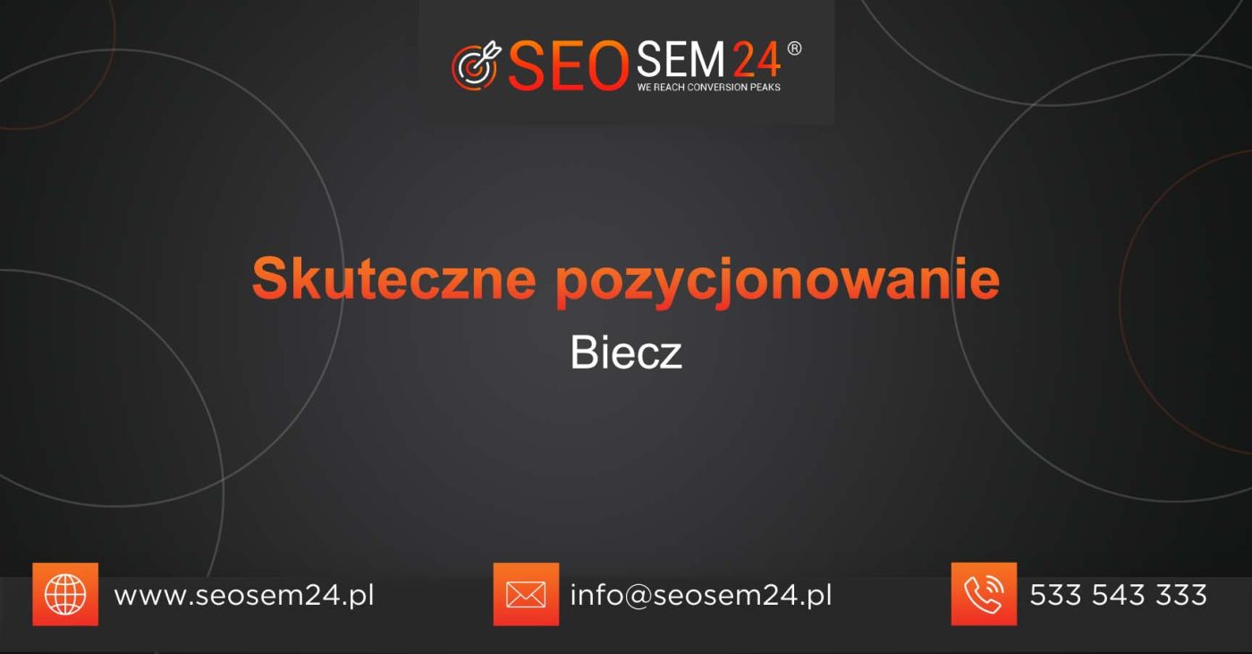 Skuteczne pozycjonowanie Biecz