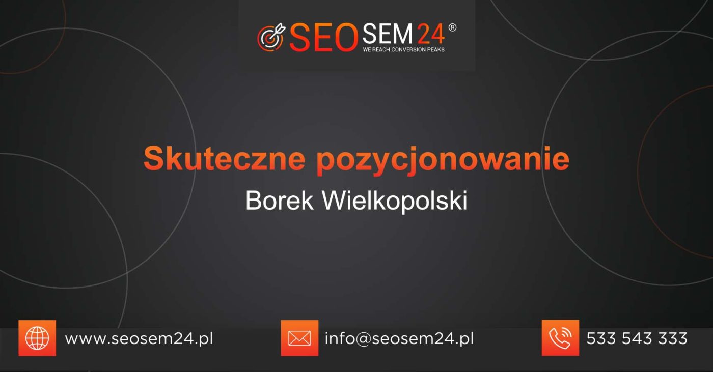 Skuteczne pozycjonowanie Borek Wielkopolski