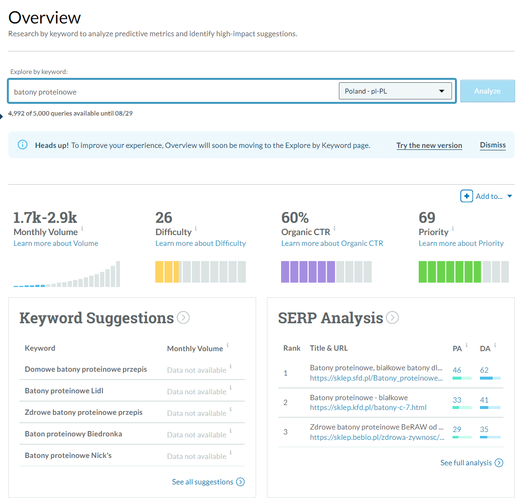 SEO strony w Złotnikach Kujawskich - liczba wyszukiwań fraz kluczowych.