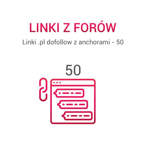 Linki .pl dofollow z anchorami – 50