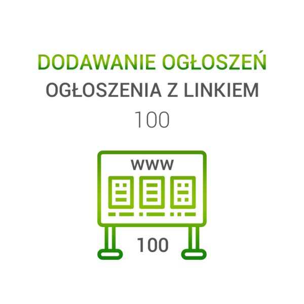 Ogłoszenia z linkiem – 100