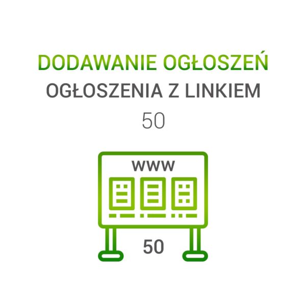 Ogłoszenia z linkiem – 50