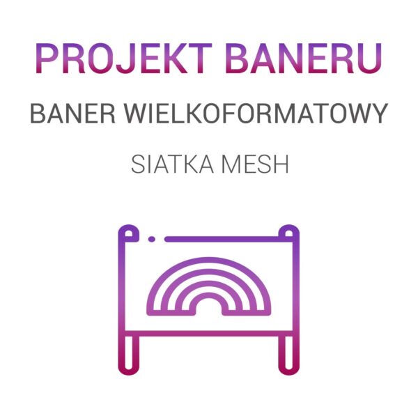 Projekt graficzny baneru – baner siatka MESH